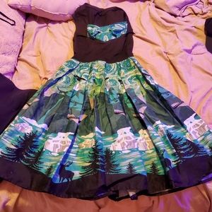 Nothern Lights Inspired 50s dress